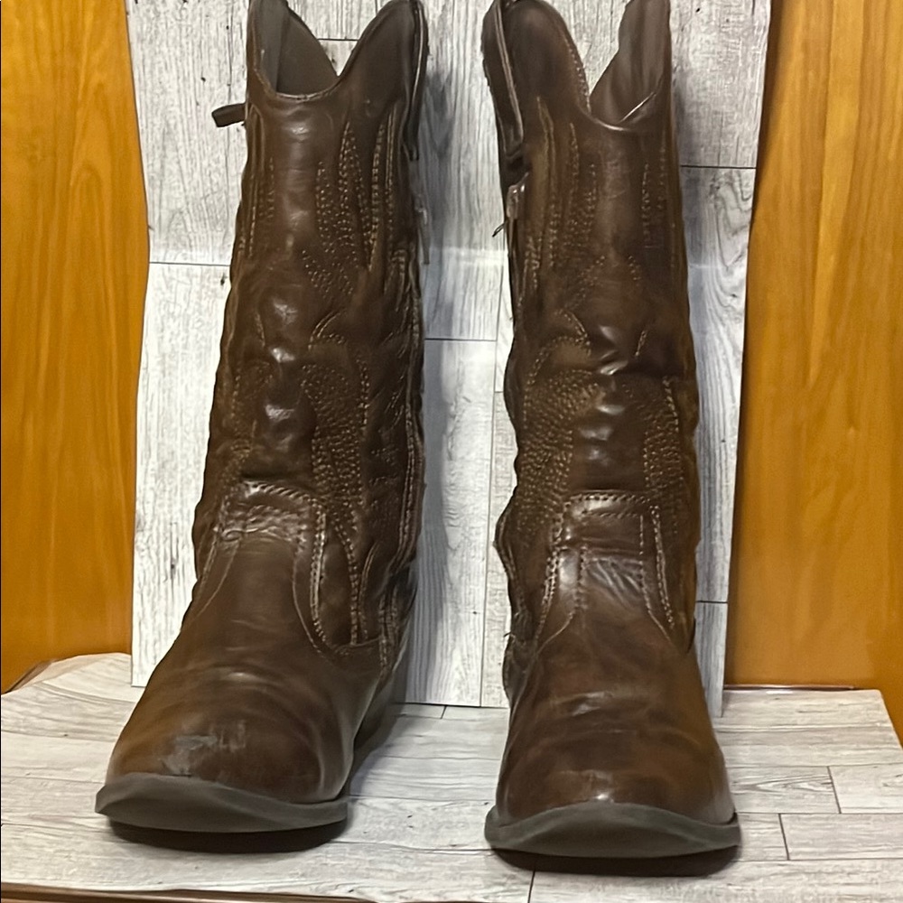 Justice Kids Brown Boots